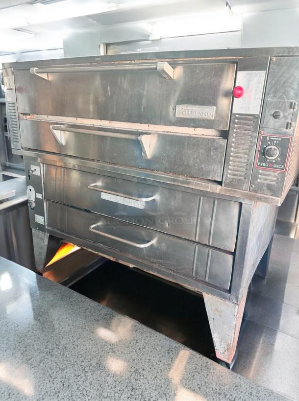 Like New Condition Garland/Bakers Pride Double Deck Gas Pizza Oven – Tested & Working! - Image 11 of 17