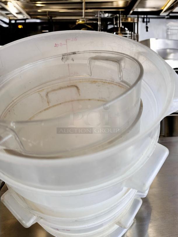 Excellent Condition 6 Qt. Commercial Food Storage Containers – Set of 5 - Image 4 of 5