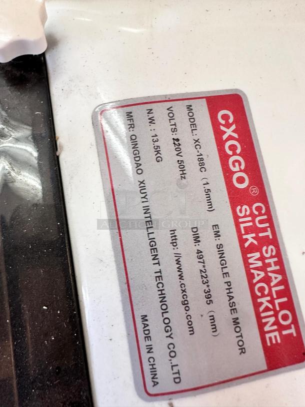 Excellent Condition CXCGO Cut Shallot Silk Machine XC-188C – Tested & Working! - Image 8 of 9