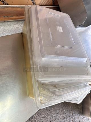 Lot of Clear Polycarbonate Food Storage Lids – Commercial Grade – Tested & Inspected!