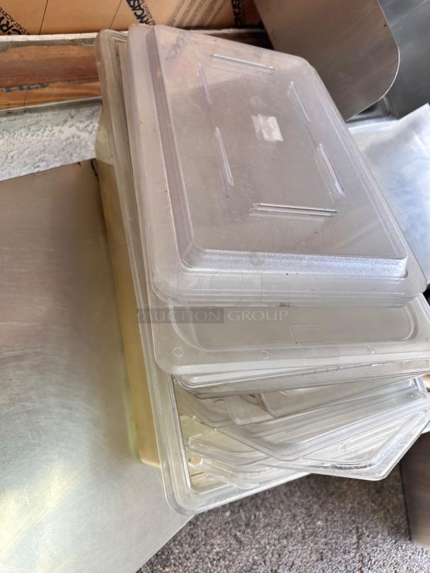 Lot of Clear Polycarbonate Food Storage Lids – Commercial Grade – Tested & Inspected! - Image 2 of 6