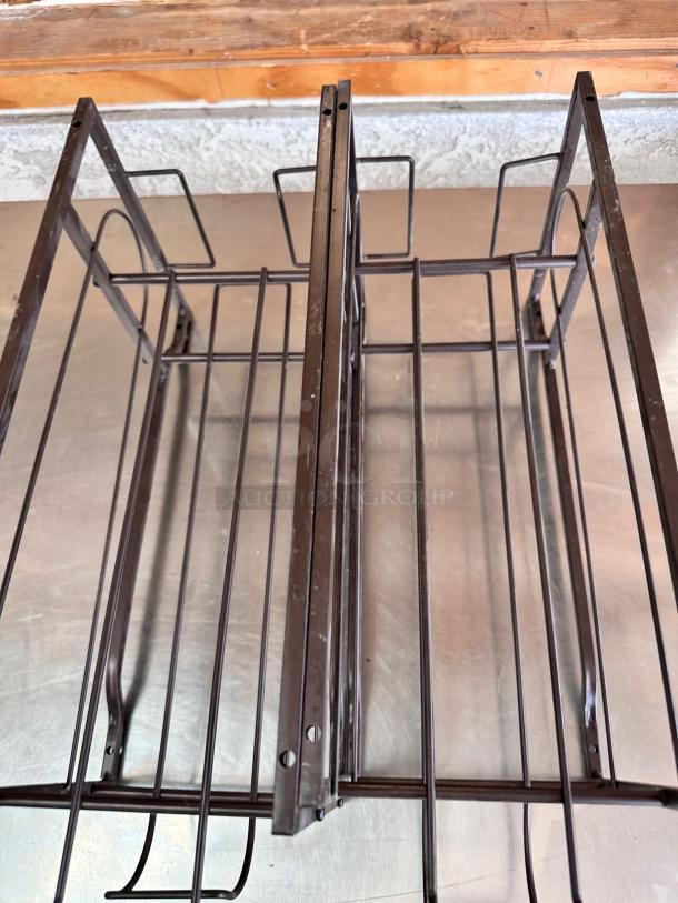Excellent Condition Commercial Bottle Rack Holders – Set of 2 – Durable Metal Construction! - Image 3 of 5