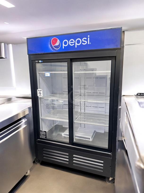 Excellent Condition Pepsi Glass Door Merchandiser – Model CO49R – Tested & Working! - Image 1 of 8
