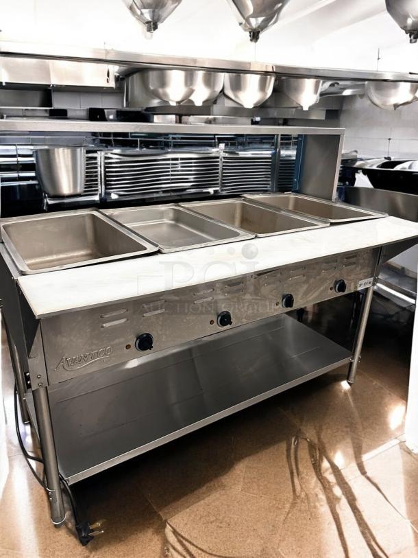 Excellent Condition Avantco 4-Pan Electric Steam Table – Tested & Working! - Image 2 of 9