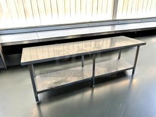 Excellent Condition Stainless Steel Work Table – Heavy-Duty Commercial Grade!