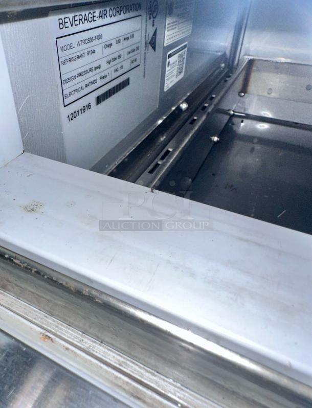 Excellent Condition Beverage-Air WTRCS36-1-003 2-Drawer Worktop Refrigerator – Tested & Working! - Image 9 of 9