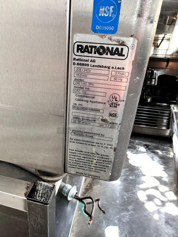 Excellent Condition Rational CPC 102 Combi Oven – Electric – Tested & Working! - Image 11 of 12