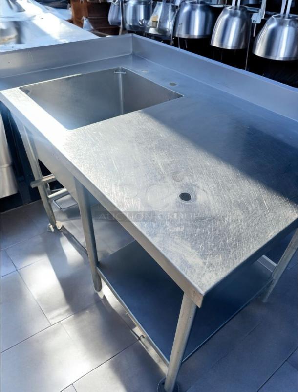 Excellent Condition Stainless Steel Prep Sink Table – Tested & Cleaned! - Image 3 of 7