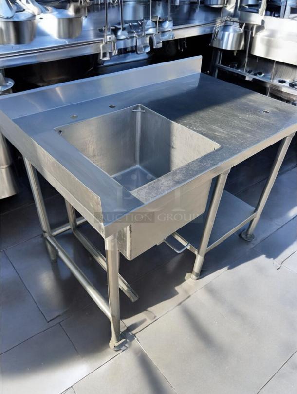 Excellent Condition Stainless Steel Prep Sink Table – Tested & Cleaned! - Image 1 of 7
