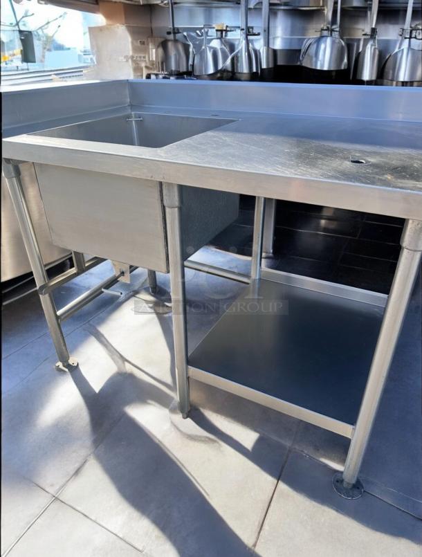 Excellent Condition Stainless Steel Prep Sink Table – Tested & Cleaned! - Image 7 of 7