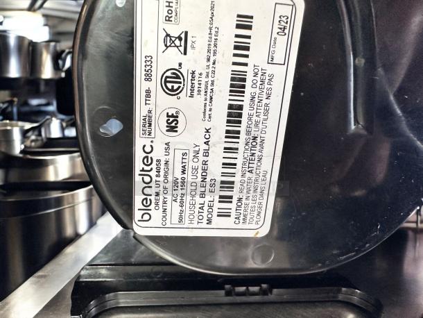 Excellent Condition Blendtec Total Blender – Tested & Working! - Image 4 of 4