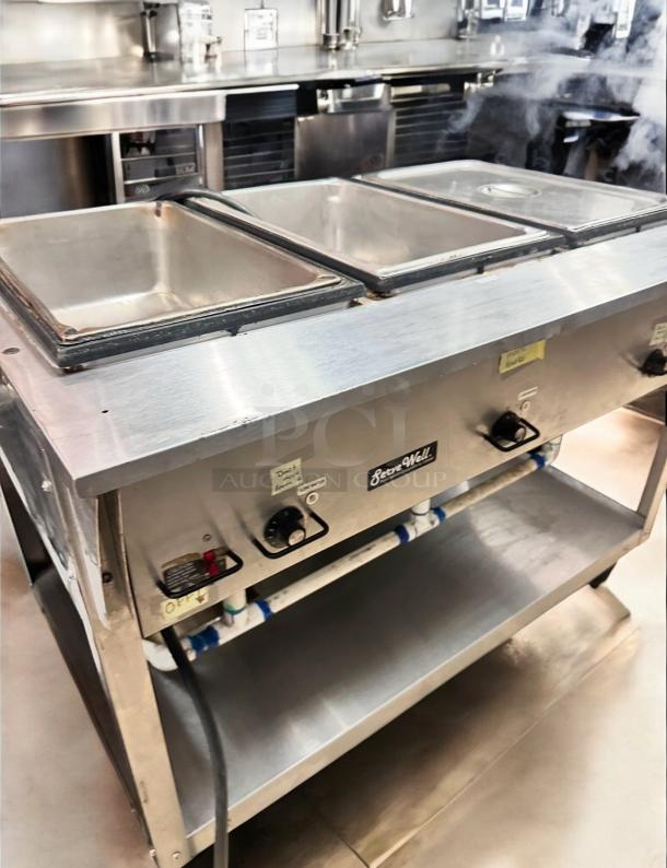 Excellent Condition ServeWell 3-Well Steam Table – Tested & Working! - Image 1 of 8