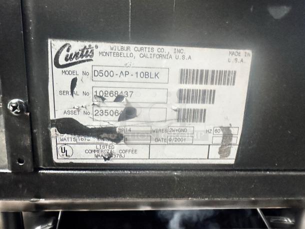 Excellent Condition Curtis D500AP Coffee Brewer – Tested & Working! - Image 7 of 7