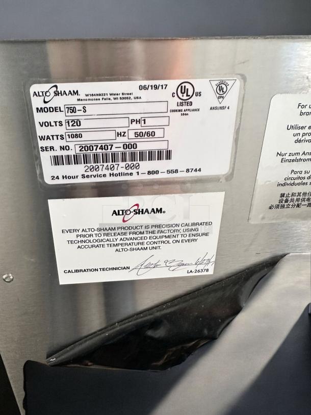 HOLDING CABINET – Alto-Shaam 750-S – Immaculate Condition – Brand New in Original Box – Tested & Working! - Image 12 of 12