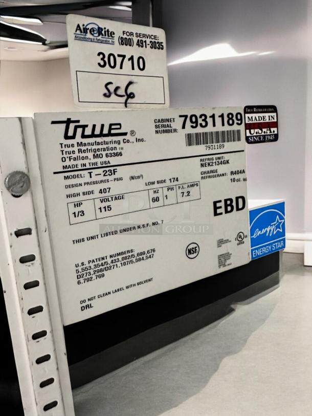 FREEZER – True T-23F – Excellent Condition – Tested & Working! - Image 8 of 8