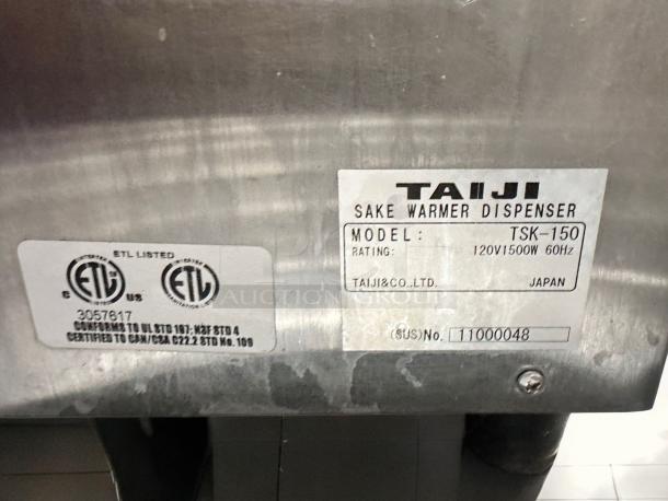 SAKE DISPENSER – TAIJI TSK-150 – Excellent Condition – Tested & Working! - Image 7 of 7