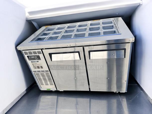 SALAD PREP TABLE – Turbo Air JBT-48-N – Excellent Condition – Tested & Working! - Image 1 of 10