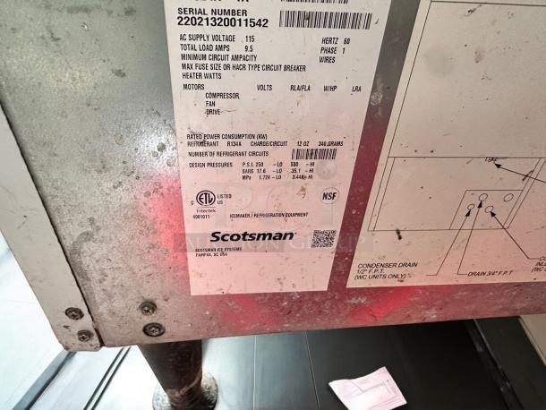 ICE MAKER – Scotsman – Excellent Condition – Tested & Working! - Image 5 of 5