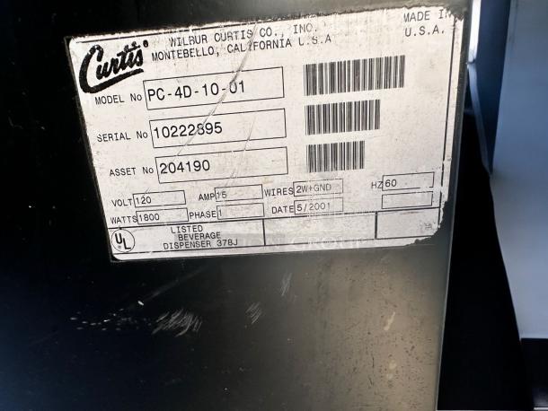 CAPPUCCINO DISPENSER – Curtis PC-4D-10-01 – Excellent Condition – Tested & Working! - Image 11 of 12