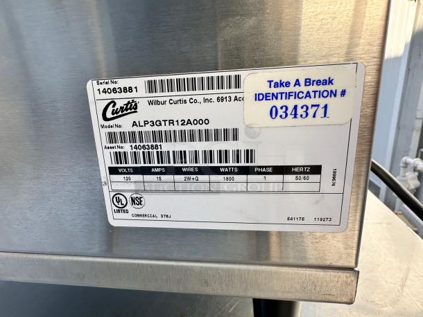 COFFEE BREWER – Curtis ALP3GTR12A000 – Excellent Condition – Tested & Working! - Image 7 of 8