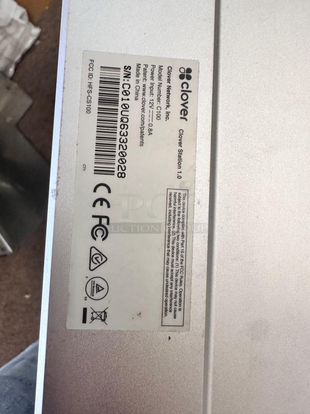 POS SYSTEM – Clover Station C100 – Excellent Condition – Code 41 – Tested & Working! - Image 3 of 4
