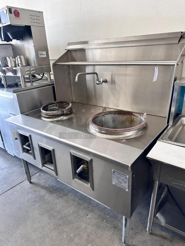 WOK RANGE – 2-Burner Stainless Steel – Excellent Condition – Code 36 – Tested & Working! - Image 4 of 4