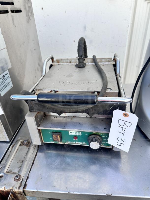 PANINI GRILL – Waring Panini Perfetto – Good Condition – Code BPT 35 – Tested & Working! - Image 3 of 7
