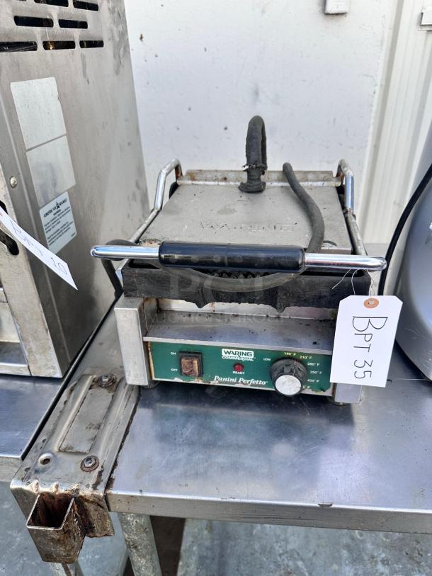 PANINI GRILL – Waring Panini Perfetto – Good Condition – Code BPT 35 – Tested & Working! - Image 4 of 7