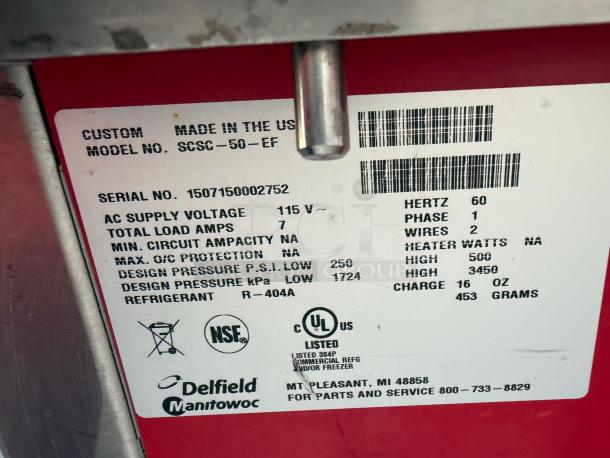 COLD FOOD STATION – Delfield SCSC-50-EF – Excellent Condition – Code BPT 41 – Tested & Working! - Image 6 of 7