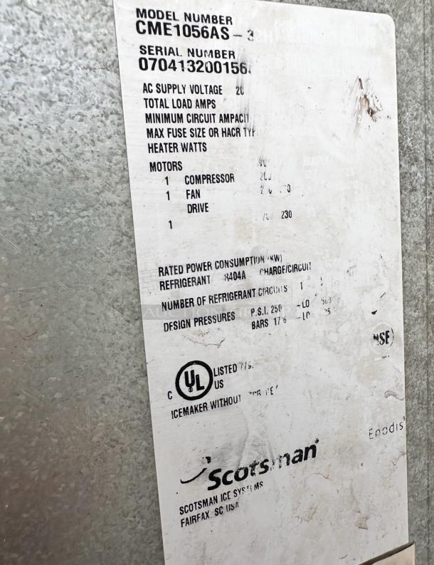 ICE MAKER – Scotsman CME1056AS-3 – Excellent Condition – Code OSA 31 – Tested & Working! - Image 10 of 11