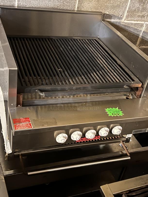 Nice!! Brand New!! Magikitchen 30” Charbroiler
Model# CSE-30

MSRP $6,919 - Image 1 of 4