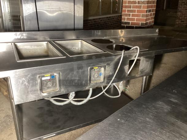Stainless Steel Prep Table W/Double Steam Wells - Image 1 of 2