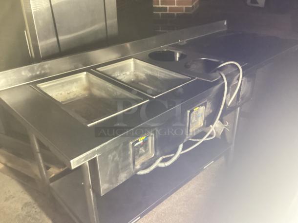 Stainless Steel Prep Table W/Double Steam Wells - Image 2 of 2