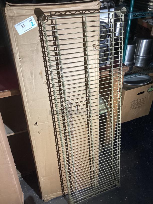 Brand New! 18 X 54 Gold Bond Epoxy Over Zinc Shelf 
Shelves Only 
Qty X 2 
Your Bid x 2 - Image 1 of 2