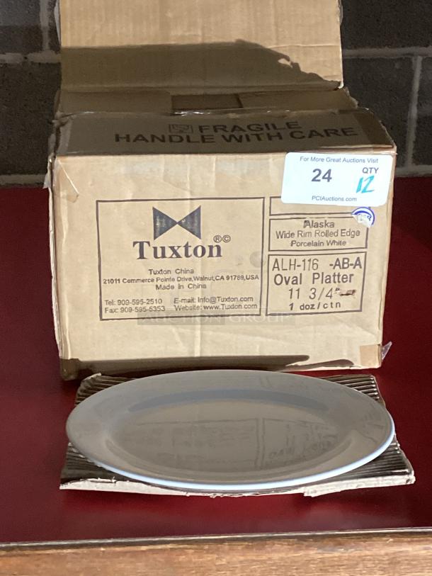 Wow! New in Box! Tuxton 11-¾ Oval Platter
Qty 12 
Your Bid X 12 - Image 1 of 2
