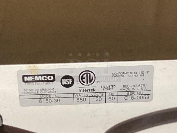 Nemco Food Warmer 
Model# 6150-36 - Image 4 of 5