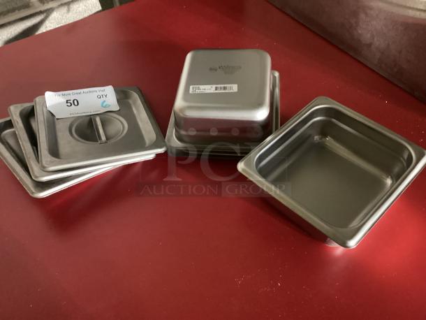 3 Brand New Winco ⅛ Steam Pan 2-½” W/Lids
Qty 6
Your Bid x 3 - Image 1 of 3