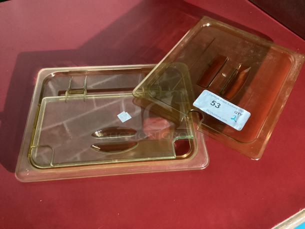New! Rubbermaid Amber High Heat Lids for ½ Size Pan
Qty 2
Your Bid x 2 - Image 1 of 2