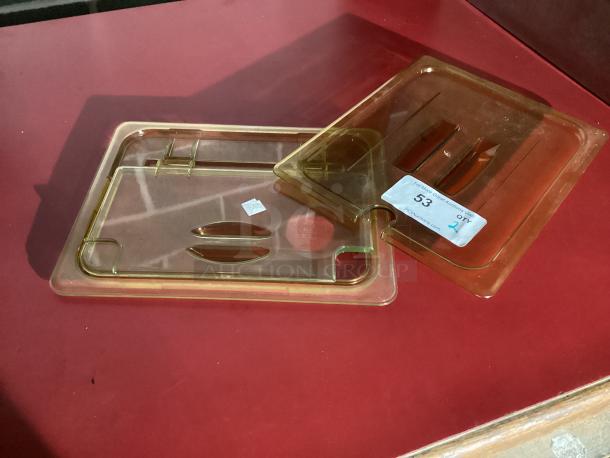 New! Rubbermaid Amber High Heat Lids for ½ Size Pan
Qty 2
Your Bid x 2 - Image 2 of 2