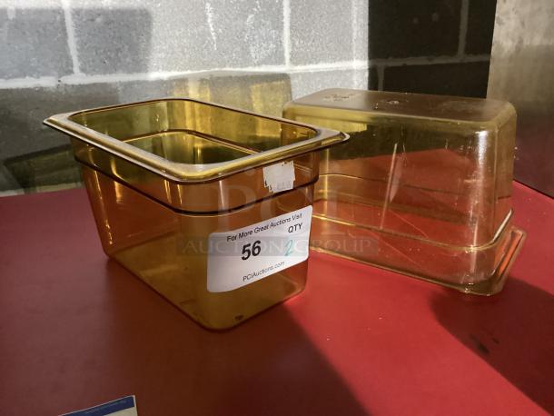 New! Rubbermaid Amber High Heat 1/4 Size Pan 
6” Deep
Qty 2
Your Bid x 2 - Image 1 of 3