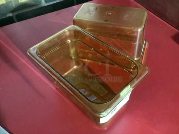 New! Rubbermaid Amber High Heat 1/4 Size Pan 
6” Deep
Qty 2
Your Bid x 2 - Image 2 of 3