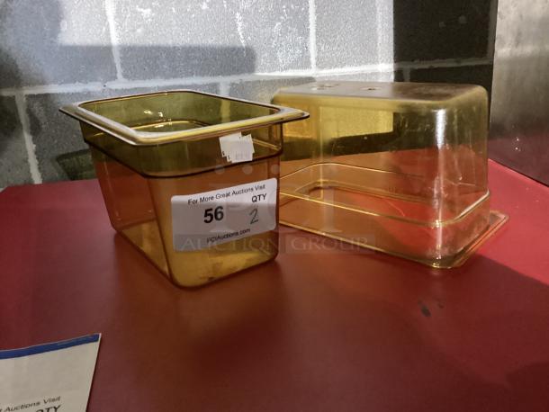New! Rubbermaid Amber High Heat 1/4 Size Pan 
6” Deep
Qty 2
Your Bid x 2 - Image 3 of 3