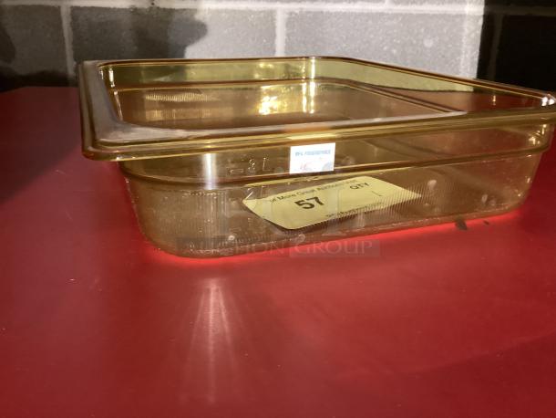 New! Rubbermaid Amber High Heat ½ Size Pan 
2-½” Deep
Qty 1 - Image 3 of 3