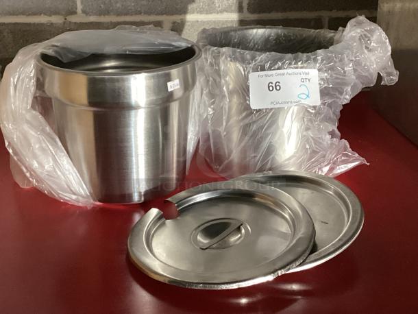 Brand New Vollrath Stainless Steel Soup Pans W/Lids
Qty 2 
Your Bid x 2 - Image 2 of 2