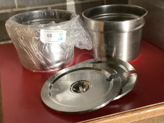 Wow! Brand New 18-8 Vollrath Stainless Steel Soup Pans 
Qty 2 
Your Bid x 2