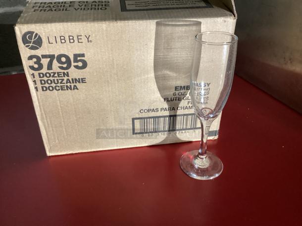 New! Embassy Clear 6oz flute glasses 
Qty 12
Your Bid x 12 - Image 1 of 2