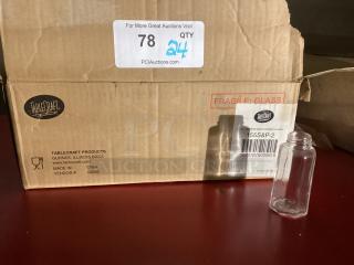 New! Table Craft 2oz Glass Salt and Pepper Shakers
Qty 24
Your Bid X 12