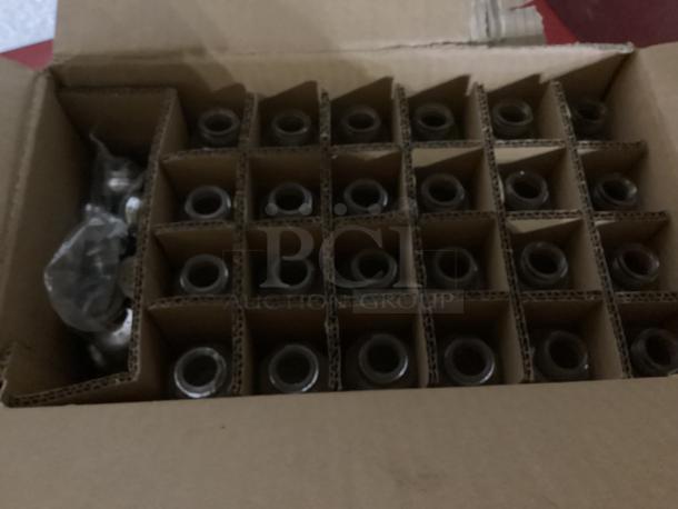 New! Table Craft 2oz Glass Salt and Pepper Shakers
Qty 24
Your Bid X 12 - Image 2 of 2