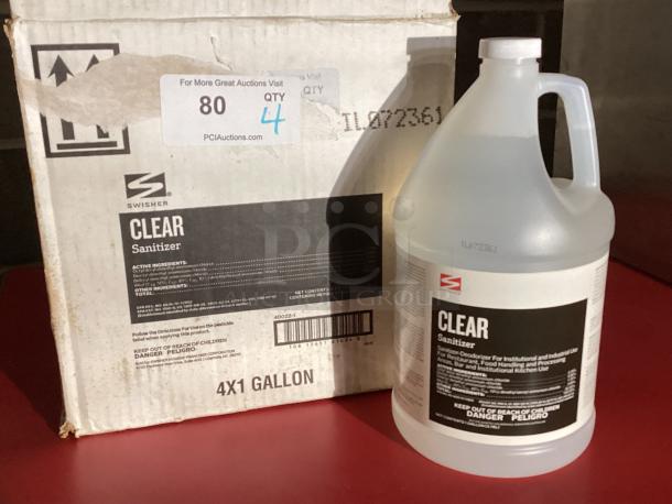 Swisher 4-1 Gallon Bottles of Clear Sanitizer
Qty 4  
Your Bid x 4 - Image 2 of 2