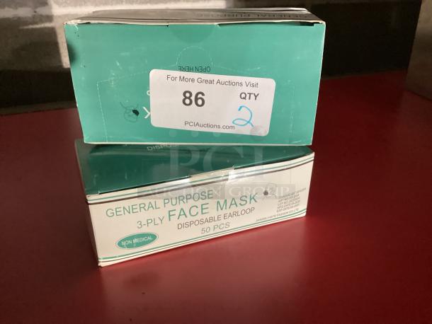 General Purpose Disposable 3-Ply Face Mask W/Earloop 
Qty 2
Your Bid x 2 - Image 2 of 2